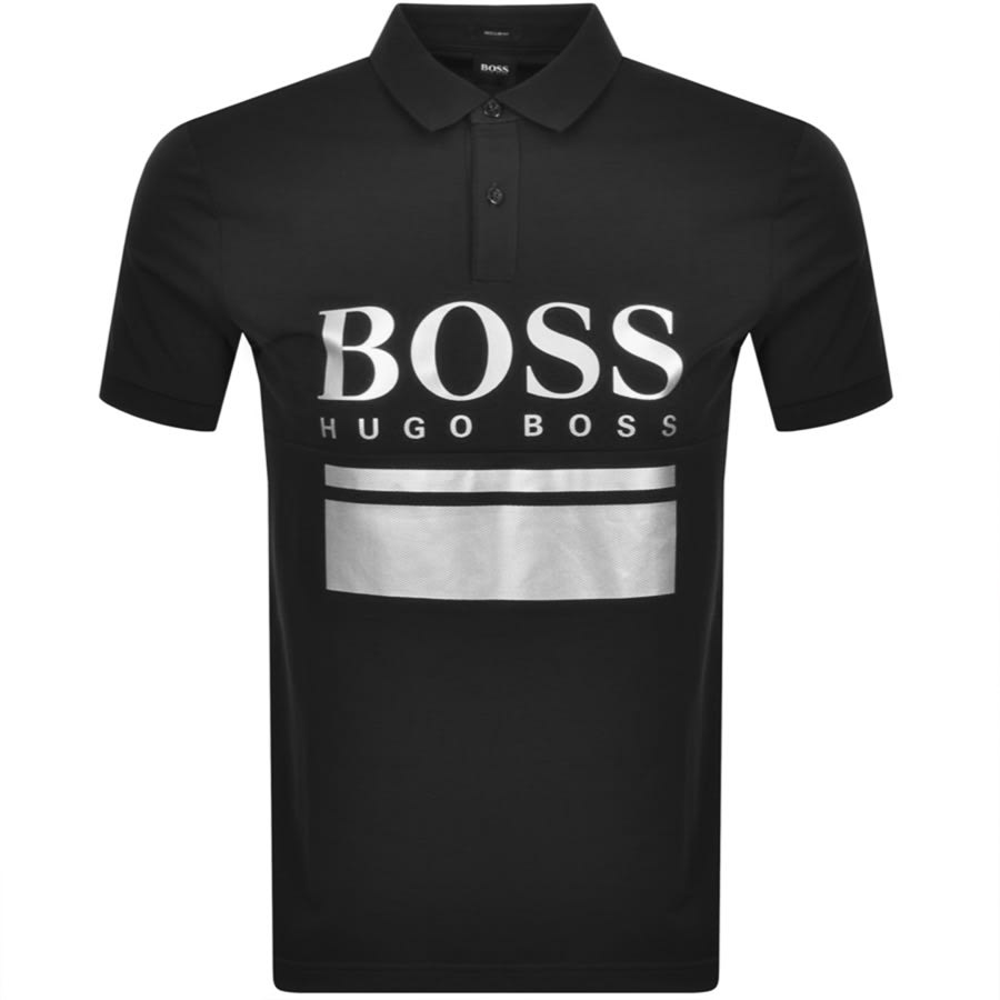 Alternative Image for ProductBOSS Pavel Logo Polo T Shirt Black1